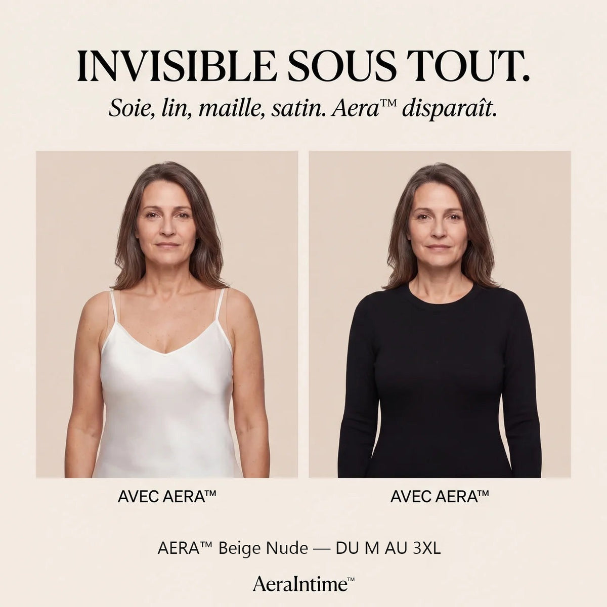 Aera invisible sous les vêtements, du M au 3XL