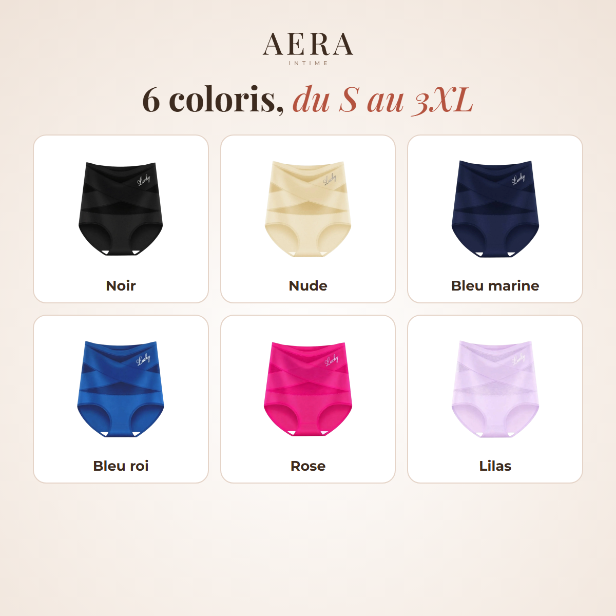 Culotte Gainante 360° Aera™ – 6 coloris du S au 3XL